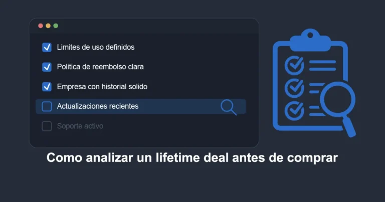 Guía para analizar un lifetime deal antes de comprar en AppSumo