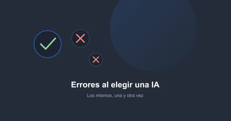 errores comunes al elegir una herramienta de inteligencia artificial