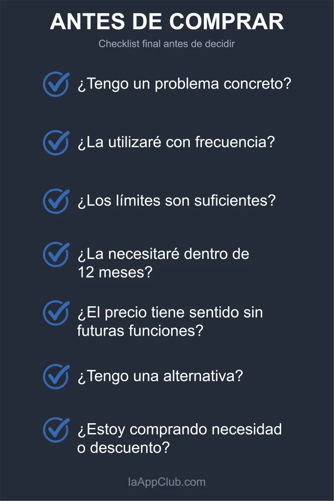 Checklist para saber si un Lifetime Deal merece la pena a largo plazo